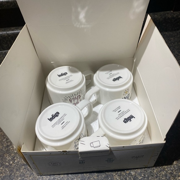 Indigo set of 4 Mood Mugs - Picture 2 of 4